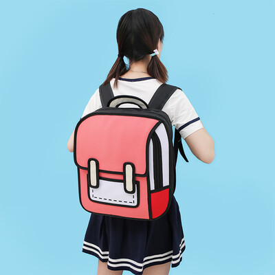 

Juvenile schools school bag Lin Miaojing two-shoulder bag two-shoulder bag two-shoulder bag three-dimensional cartoon primar