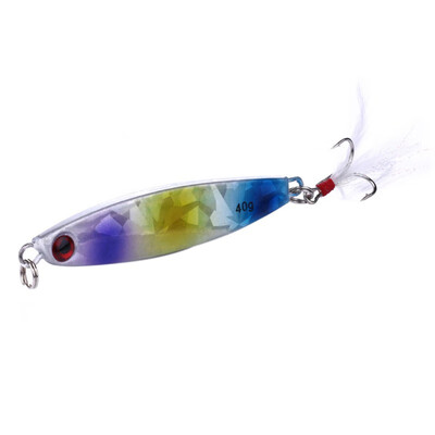 

3D Mini Fishing Lure Artificial Bait False Fish Shape Reusable Metal Feather Hard Lure Fishing Accessories