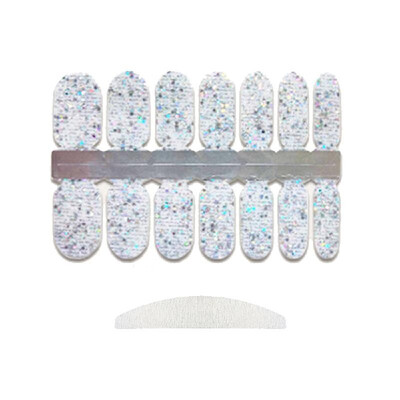

Glitter Nail Stickers Wrap Cover Full Nail Polish Sticker Self-Adhesive DIY Nail Art Decoration