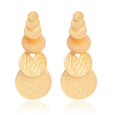 

Fashion Pendant Coin Alloy Stud Earrings Trendy Womens Coin Jewelry Supplies