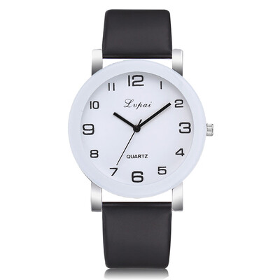 

Lvpai Brand Women Watch Disc Roman Numerals Luxury Quartz Wristwatch Ladies Leather Strap Dress Creative Clock Relojes Mujer