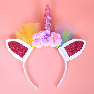 

Decor Magical Unicorn Horn Cute Head Party Headband Fancy Dress High Quality Hot