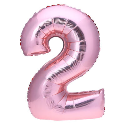 

32 in Rose Gold Number Foil Balloon Large Digit Balloon Wedding Party Decor