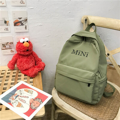 

Bag girl Korean version of high school students ins wind campus simple bf ancient sense girl backpack Japanese tie shoulder bag