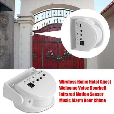 

Infrared DoorbellWireless Home Hotel Guest Welcome Voice Doorbell Infrared Motion Sensor Music Alarm Doorbell