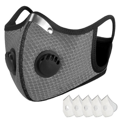 

Dustproof Mask Air Pollution Pollen Allergy Woodworking Mouth Mask Breathing Protection Reusable Half Face Respirator Mask with De