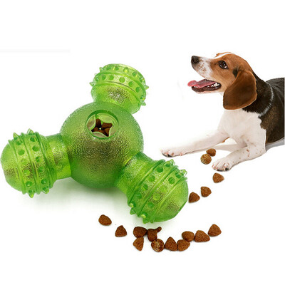

Gobestart Pet Dog Chew Toy Food Dispenser Ball Bite-Resistant Natural Clean Teeth