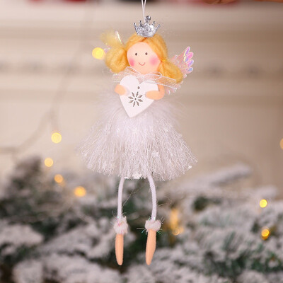 

Cartoon Angel Christmas Tree Decoration Hanging Pendant Holiday Party Ornaments Mini Hanging Doll For Xmas Tree