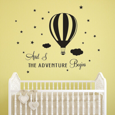 

Gobestart The Adventure Begins Home Decor Wall Sticker Decal Bedroom Vinyl Art Mural