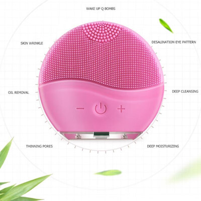 

Electric Facial Cleansing Brush Mini Face Cleaner Silicone Pore Cleanser