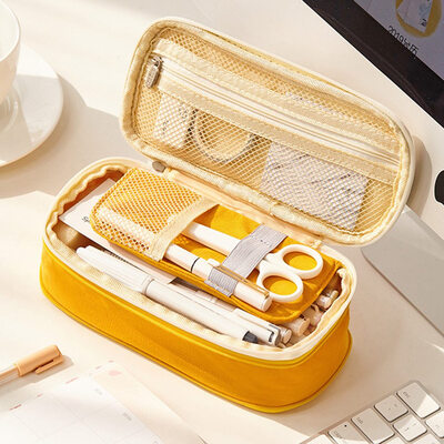 

Stationery Simple Big Capacity Pencil Pen Case Bag Pouch Holder for Middle High School Office