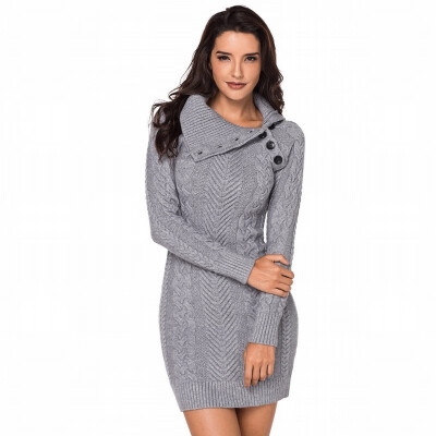 

Lapel long sleeve rib knit sweater womens sweater skirt