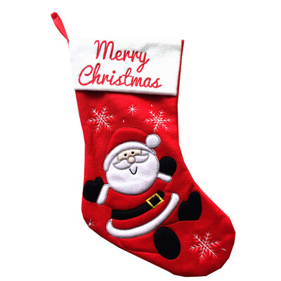 

Toponeto Personalised Luxury Embroidered Xmas Stocking Sack Santa Deluxe Christmas A