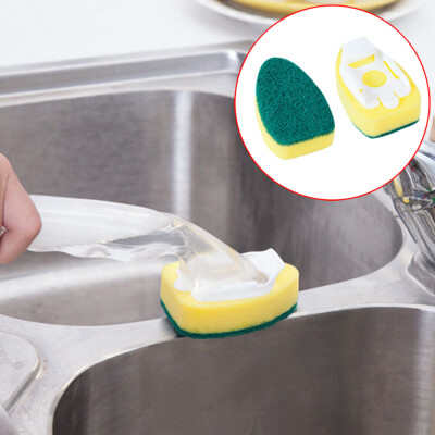 

Gobestart Washing Up Brush Heavy Duty Scourer Sponge Dish Cleaning Replacement Equipment