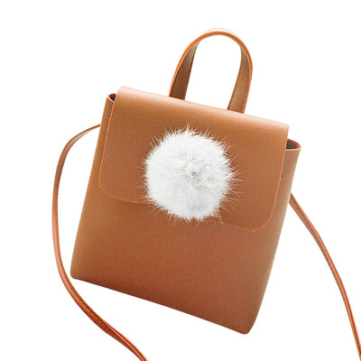 

Tailored Women Fashion Solid Hairball Cover Crossbody Bag Shoulder Bag Phone Bag Black