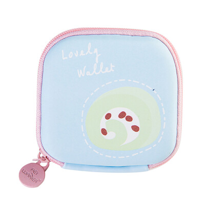 

Gobestart Storage Bag Fresh Style Cartoon Pattern Portable USB Cable Earphone Storage Bag