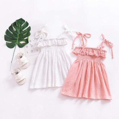 

Newborn Kids Baby Girls Summer Tutu Dress Party Beach Pageant Princess Dresses