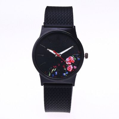 

〖Follure〗Womens Fashion Picture Design Silicone Band Analog Alloy Quartz Wrist Watch A