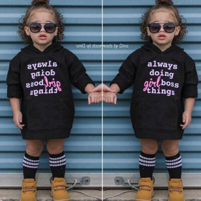 

UK Kid Toddler Baby Girl Hoodie Pullover Sweatshirt Top Tracksuit Winter Clothes