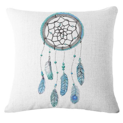 

〖Follure〗Dream Catcher Cotton Linen Cushion Cover Pillow Case Home Sofa Bed Car Decor A