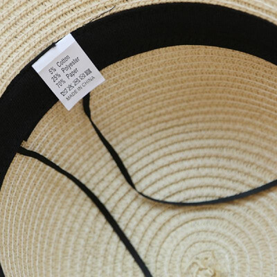 

Women Hat Summer Fall Sunscreen Bow Straw Weaving Hat Wide Brim Foldable Travel Beach Hats Suns Visor UV Protection Cap