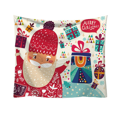 

Tailored Christmas Fashion Tapestry Cartoon Pattern Style Decorative Tapestry Home Decor