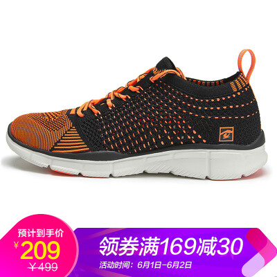 

Pathfinder TOREAD running shoes mens outdoor mesh breathable one-way cross-country running shoes soft bottom walking shoes KFFF81370 black fluorescent orange 44