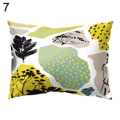 

Pillow Case Little Tree Pond Pattern Cushion Cover Home Office Car Decoration