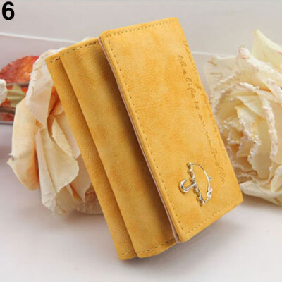 

Women Umbrella Faux Leather Coin Purse Clutch Card Holder Short Trifold Wallet