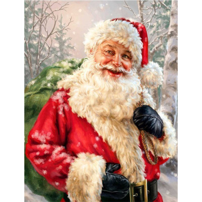 

5D DIY Diamond paintings Mosaic Wall Sticker Christmas santa claus Suitable for Home Puzzle birthday wedding Decor