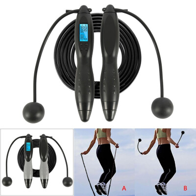 

Tangle-free Adjustable Rope & Digital Jump Rope Calorie Counter Jump Skipping Ropes for Fitness Workouts Fat Burning Exercises