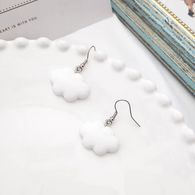 

2019 new brand design candy color cloud earrings generous simple temperament summer earrings gift Korean earrings for women