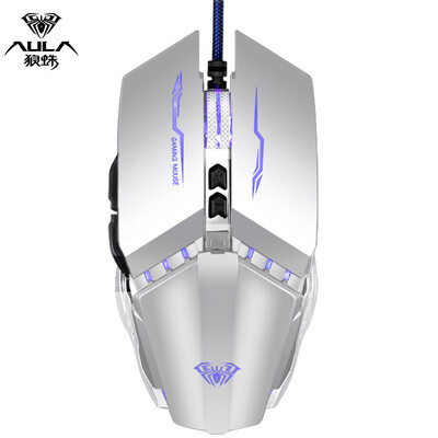 

Tarantula AULA Ghost Macro Programming Game Mouse Gaming Wired Mouse Gray