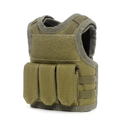 

Tactical Beer Vest Adjustable Wine Bottle Cover Molle Miniature Beverage Can Holder Sleeve Bar Decoration