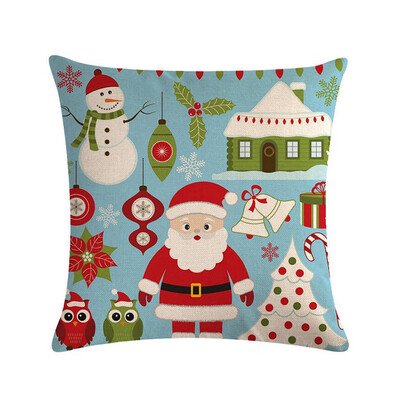 

1Pc Christmas Decorations for Xmas Pillowcase Santa Claus Pillow Cover Cushion Home Decor