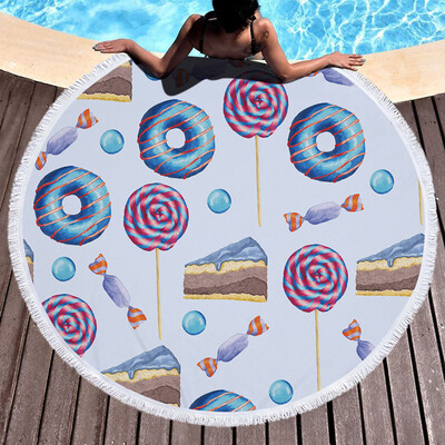 

Toponeto 1 PC Round Beach Pool Home Shower Towel Blanket Table Cloth Yoga Mat