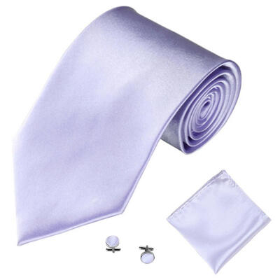

Mens Fashion Solid Color Suits Ties Necktie Cufflinks Hanky Set Tuxedo Suit