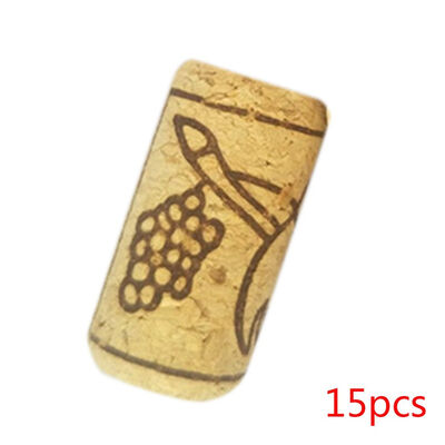 

15PCSStraightBottleWoodCorksWineBottleStopperCorksBottlePlugBarToolsWineCorkWoodenSealingCaps