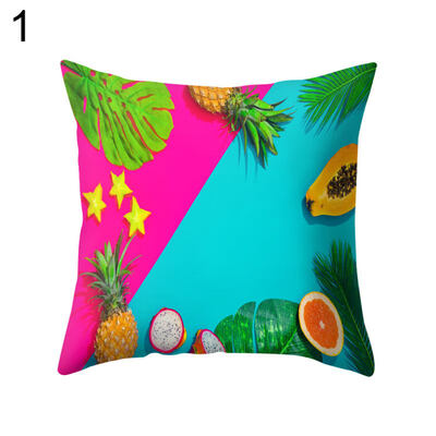 

Fruit Pineapple Pawpaw Throw Pillow Case Cushion Cover Sofa Bed Car Cafe Decor