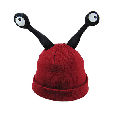 

Winter Children Cute Warm Hats Kids Solid Color Knitted Hemming Hat for 0-7T baby Lovely Caps