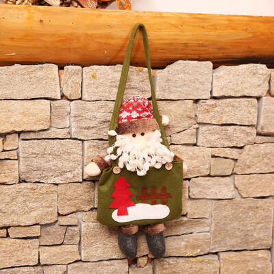

〖Follure〗Christmas Doll Portable Apple Bag Childrens Candy Bag Santa Claus Gift Bag