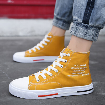 

Summer high-top canvas shoes Korean version of the trend of wild casual tide shoes net red breathable cloth shoes mens shoes