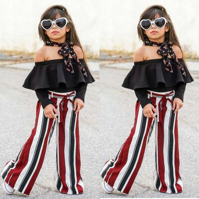 

Toddler Infant Baby Girls Summer Clothes T-shirt TopsPants Outfits 2PCS Set 1-6Y