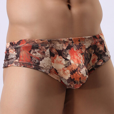 

Fashion Men Printing Underwear Boxer Brief Shorts Bulge Pouch Underpants  L XL