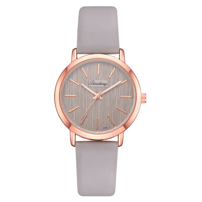 

Korean fashion casual retro PU watch AliExpress trend alloy female student temperament quartz watch
