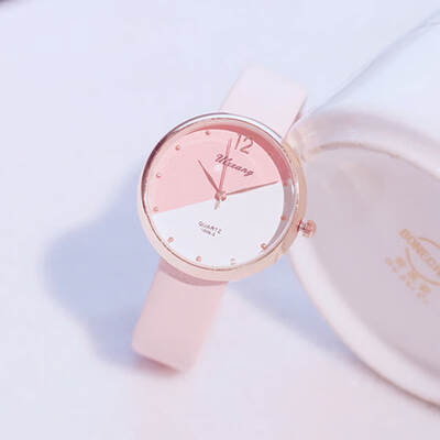 

Simple&small fresh student color watch Japanese cute trend girl carefully machine girlfriends wild watch