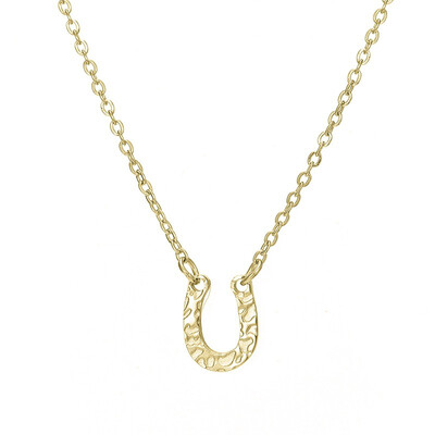

European&American fashion jewelry U-shaped lucky horseshoe necklace personality exaggerated trend ladies stainless s