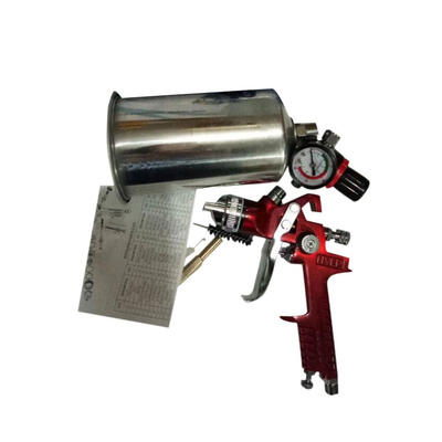 

Ktaxon 14mm HVLP Gravity Feed SPRAY GUN Kit wRegulator Auto Paint Primer Metal Flake