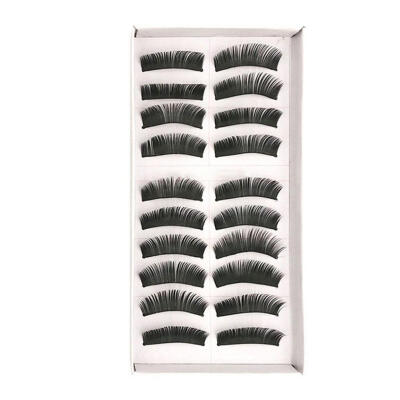 

10 Pairs Natural False Eyelashes Dense Fake Lashes Makeup Long Eyelashes