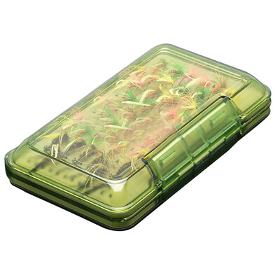 

Saidsome New Foam Waterproof Storage Bait Hook Box Fly Fishing Plastic Double Side Lure fishing bait fishing lure